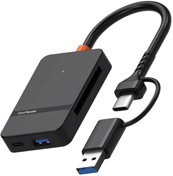 Carecase ADS-316 Type-C + USB 3.0 8-in-1 Card Reader 5Gbps CF/SD/TF/MS Multi CardReader | Card Reader