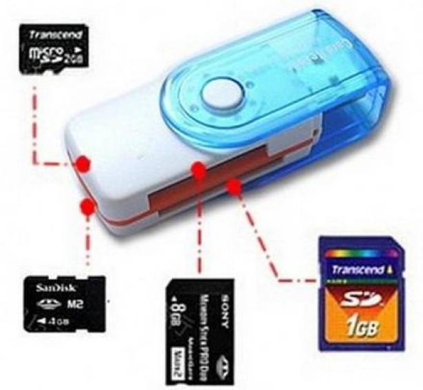 Red Champion USB 2.0 All in One Memory , Support SD MMC RS-MMC Mini SD & Bulb Card Reader