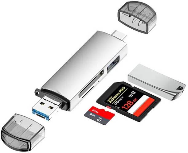Good One 3 IN 1 OTG Cardreader, USB+Micro USB+Type-C, For Type-C/Android Or Pc Laptop Card Reader