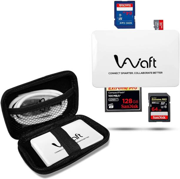 AIWaft 4-in-1 USB 3.0 Multi-Card Reader - Micro SD, SD, CF, MS Support High-Speed 5Gbps Card Reader