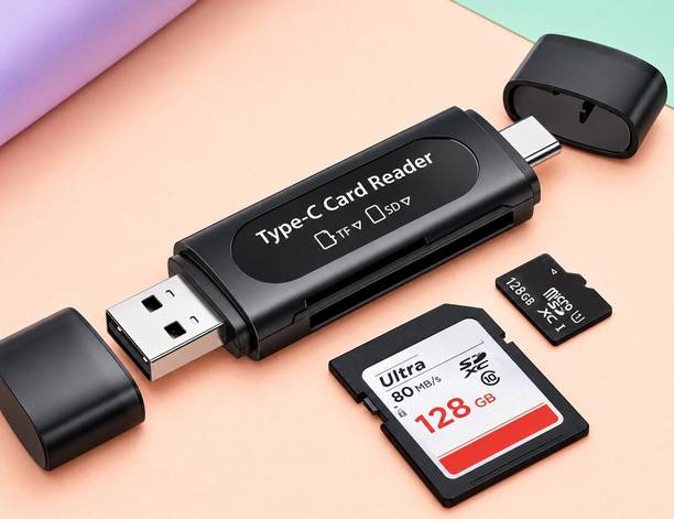 Kay-Joy Universal USB-C OTG Memory Card Reader – Dual Slot SD & TF Card Reader Card Reader