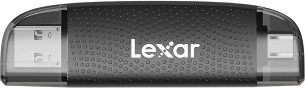 Lexar Premium Dual-Slot USB-A/C Reader,Up to 205MB/s Speed, Supports SD,microSD Cards Card Reader