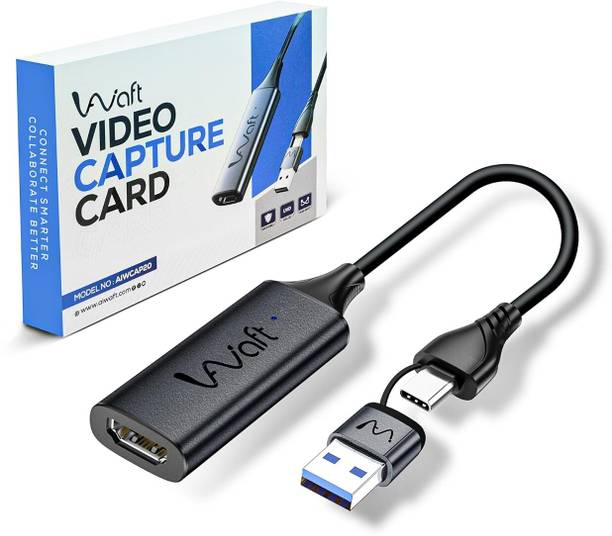 AIWaft Full HD 1080p 60FPS Streaming & Recording Capture Card For Gaming Broadcasting Card Reader