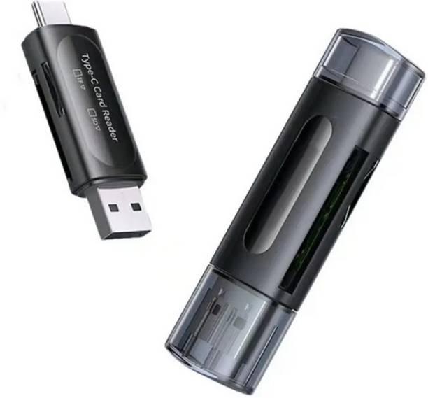 HRYFiNE OG 2in1 SD Card Reader USB Type C, USB 3.0 and Micro USB OTG Memory Card Adapter Card Reader