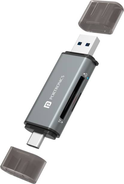 Portronics Mport 30 USB 3.0 & Type-C 2-in-1 SD Card Reader