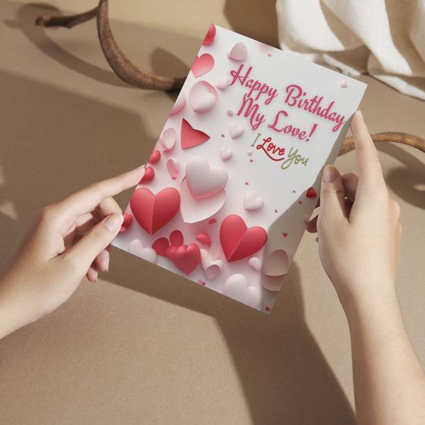AanyaCentric 5.8x8.3inch Gift For Husband Wife Lover Boyfriend Girlfriend Birthday Printed Greeting Card