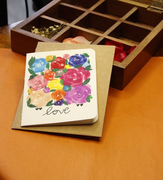 Handmade for Soul Roses Greeting Card Greeting Card