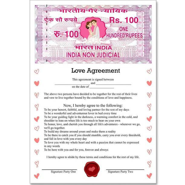 Exciting Lives Love Agreement Greeting Card