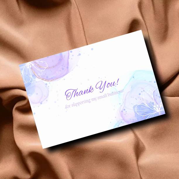NAYASHADECORS (PACK OF 100) NAYASHA DECORS THANKYOU CARD FOR YOUR BUSINESS AND SHOP. Business Card
