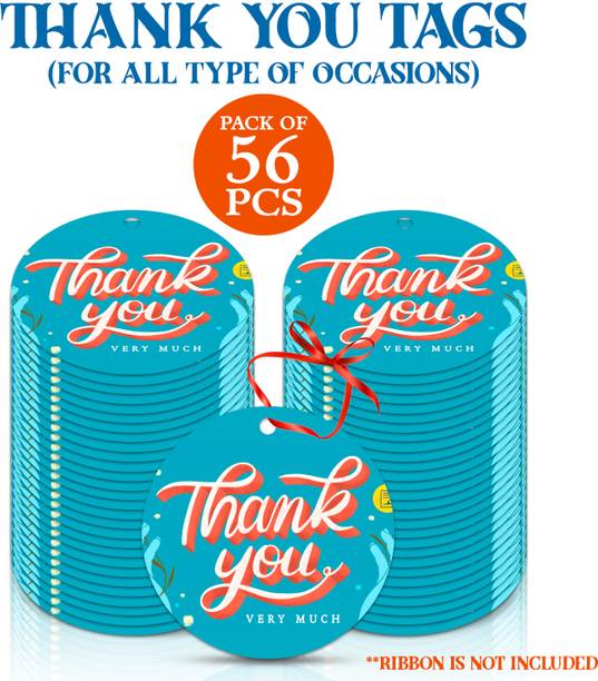 ZYOZI Thank You Tags Cards Assortment, Primary Colors 28 Thank You Card for Kids Invitation Card