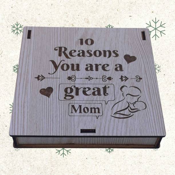 Buyist Mother's day MOM shapped Message card Puzzle with Message mom Greeting Card