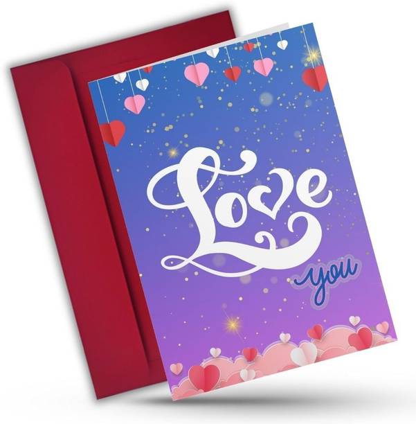 AanyaCentric 8.3x11.7inch Husband Wife Love Boyfriend Girlfriend Birthday Printed Greeting Card