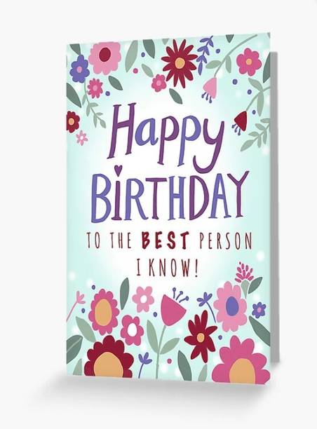 PICKKART Happy Birthday Card Greeting Card
