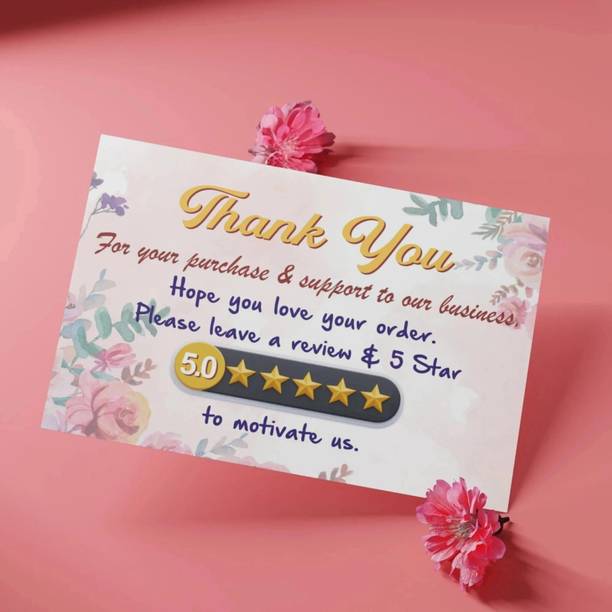 Printstanery Thank You Card Set for Business - Gifts Packaging Greeting Cards Business Card