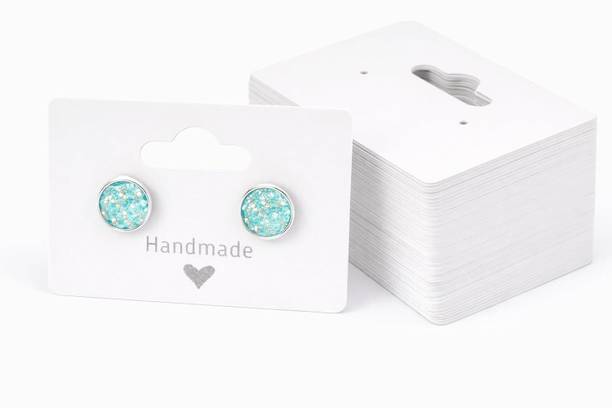Festiko Jewellery Display Card Tags White 100 PCS 5x3.5 cm Business Card