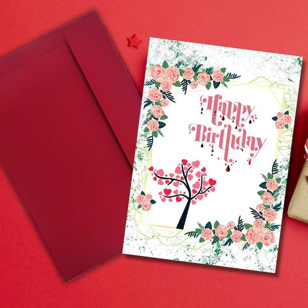 AanyaCentric Husband Wife Lover Boyfriend Girlfriend Birthday Printed Greeting Card
