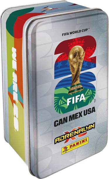 Fifa - Panini - Networkexus (OPC) Private Limited FIFA World Cup 2026 Adrenalyn-Mega Tin Trading Cards -50 Cards Post  Card