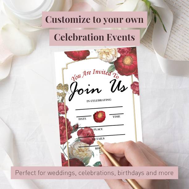 PICKKART Set of 25 Invitation Card Invitation Card
