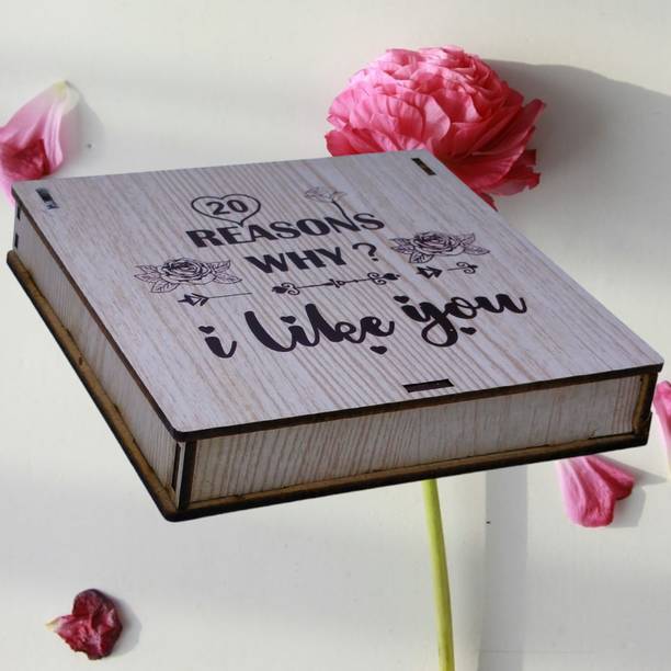 Nyaro valentine's day 20 Reasons Why AMZ I Love You Message Gift Box Greeting Card