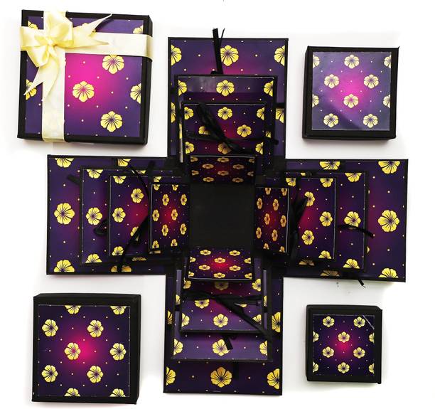 nyarogift 3 Layered Explosion Box for Chocolates - Love (with out Chocolates) Greeting Card