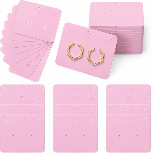 Festiko Earring Display Cards 350 GSM for Studs (100 Pcs, 2.5x3.5 cm) Business Card