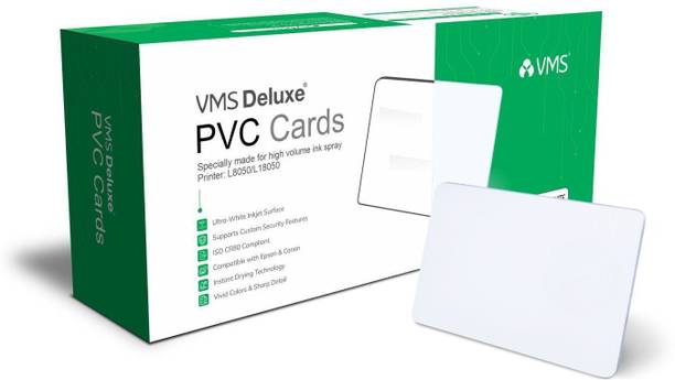 VMS Deluxe PVC Card with Out Chip (Contact IC / Smart Card) - 230 Cards Business Card