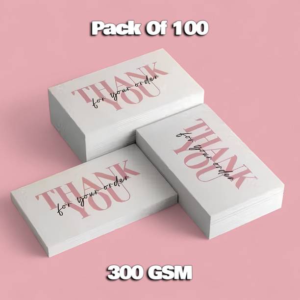seraphaire Premium Thank You Cards Pack of 100 for Small Business Packaging Business Card