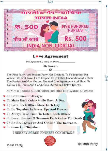 PEACORA Love Contract Agreement Card, Permanent Marker Pen with Message Bottle Greeting Card