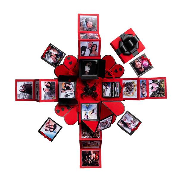 Crafted with passion Explosion box for valentine's day , birthday or anniversary , gift box for any occasion Greeting Card