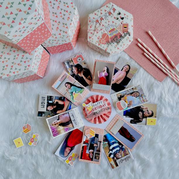 papperony Surprise Birthday Gift Explosion Box Greeting Card