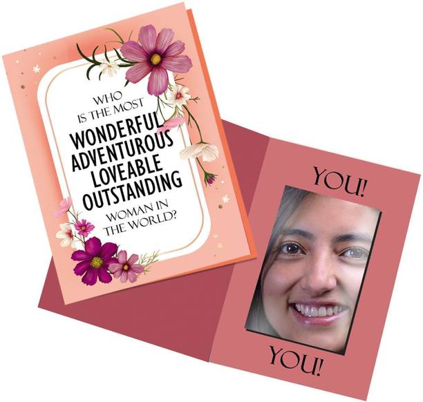 एक्साइटिंग लिव्स Wonderful Woman Mirror Card- Gift for Women's Day, For Mother, Sister, Wife ग्रीटिंग कार्ड