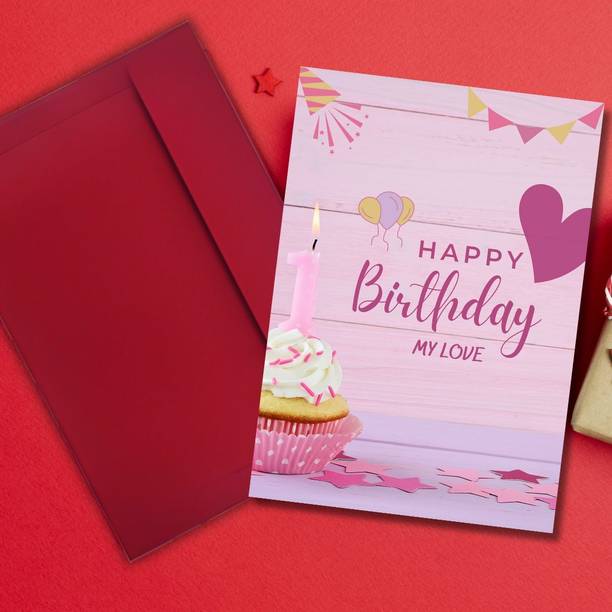 AanyaCentric Husband Wife Lover Boyfriend Girlfriend Birthday Printed Greeting Card