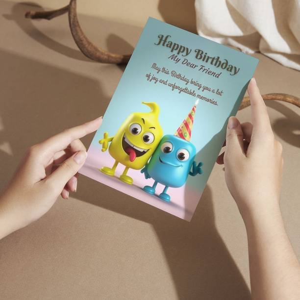AanyaCentric A5 Size 5.8x8.3inch Best Friend Gift Birthday Greeting Card