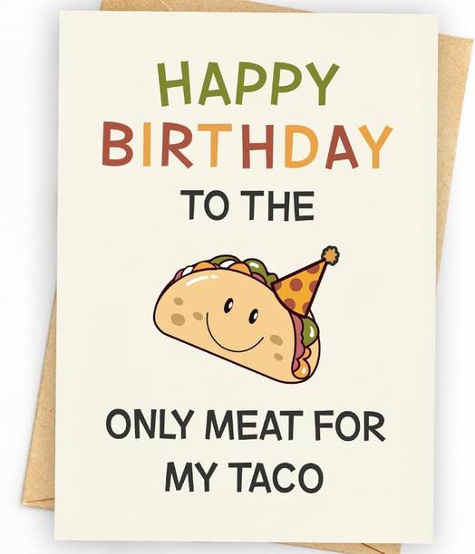 theprinthub Husband Birthday Card Gift for Husband, Men, Boyfriend, and Him Greeting Card