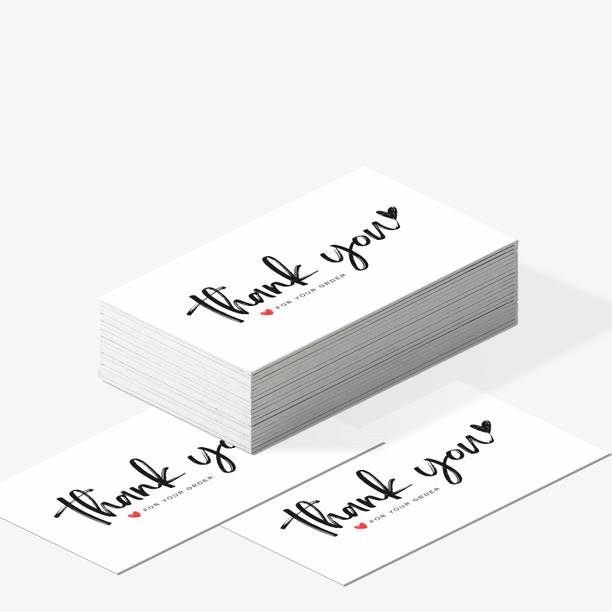 LAZYLINES Thank You Card Minimal and Modern Design Business Card
