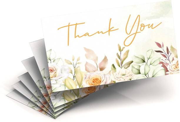Print Box Thank You Cards for Small Business Gift Packing (Pack of 100) Business Card