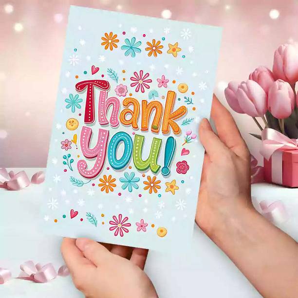 GIFT MY PASSION Thank You Cards With Envelope Greeting Card