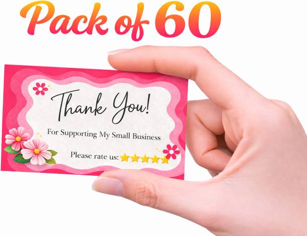 mummaskidscare Thank You Card for Small Business | Packaging Insert Card | Review Request Card Business Card