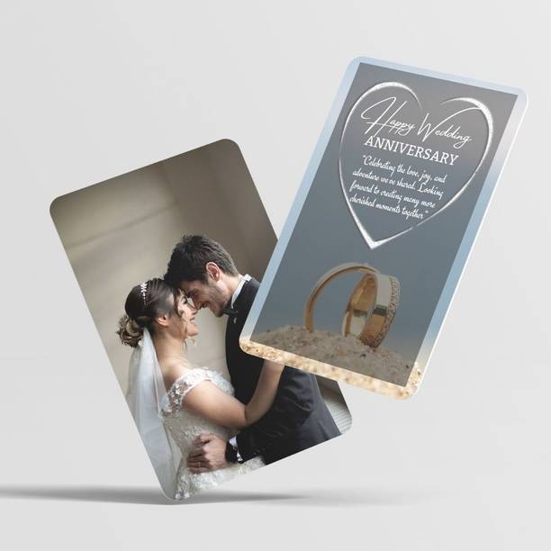 AanyaCentric 5.4x8.6cm PVC Anniversary Photo Wallet Card Gift with Envelope Greeting Card