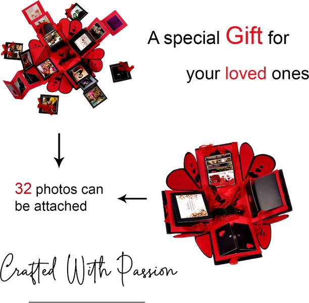 Crafted with passion Explosion Box Greeting Card