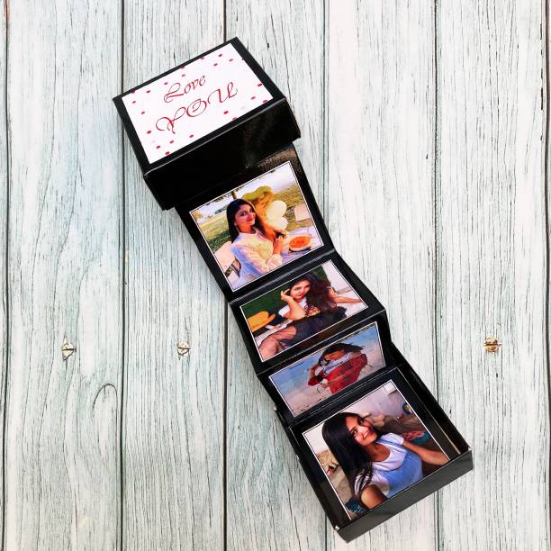 Crafted with passion Photo Gift Box For Birthday , Anniversary & Valentine's Day Greeting Card