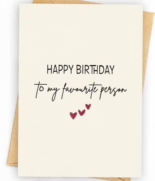 theprinthub Birthday Card for Boyfriend, Men, Husband, Him | Birthday Decorations for Men Greeting Card