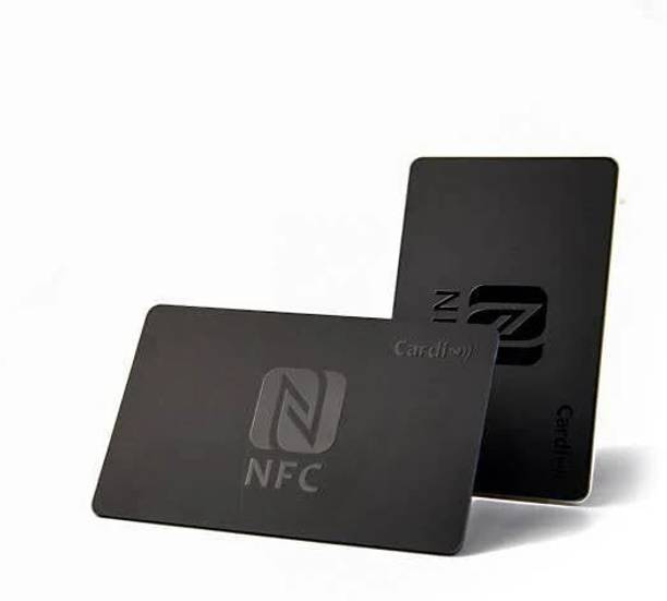 N.A.R VENTURES NFC & QR Custom Classic Black Metal Digital Visiting Card with Lifetime Free Business Card