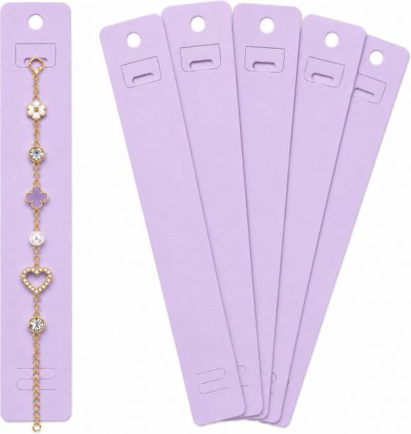 Festiko Festiko® Bracelet Display Cards, Lavender, Pack of 100, 20 x 3 CM Business Card