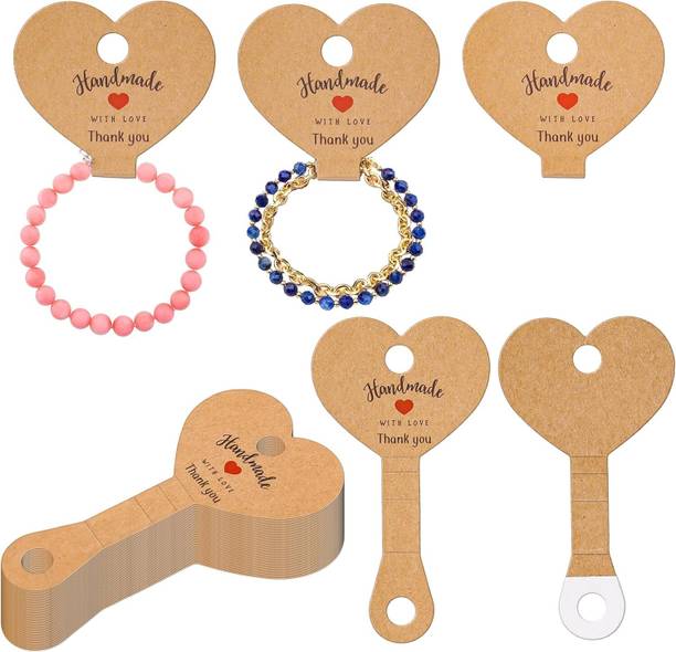 Festiko Festiko Heart Shaped Jewellery Cards for Rings, Bracelets, Necklaces Business Card