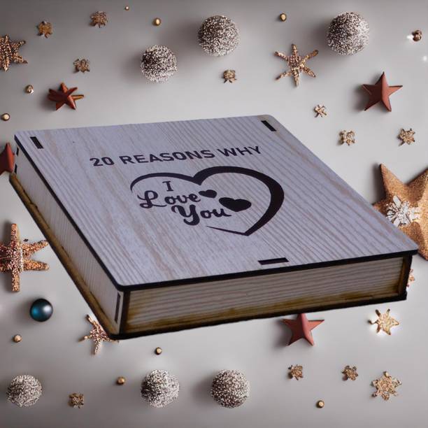 Buyist 20 Reasons Why I Love You Nyara Heart shapped Message card with Message bb12 Greeting Card