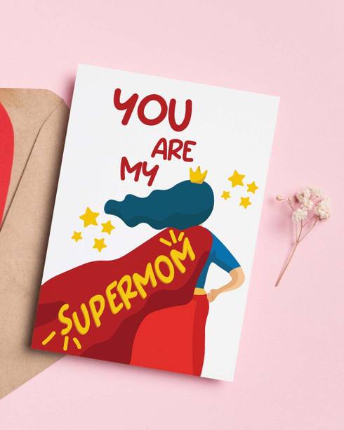 Mad Over Print Supermom�Mother's�Day� Greeting Card