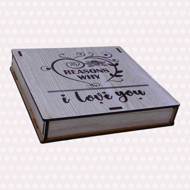 Nyaro valentine's day 20 Reasons Amz Why I Love You Message Gift Box Greeting Card
