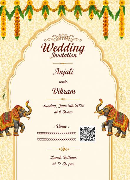 SRI DURGA GRAPHICS Invitation Card