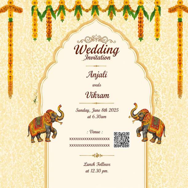 SRI DURGA GRAPHICS Invitation Card